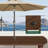  Rectangular HDPE Outdoor Dining Table With Umbrella Hole-1760956352