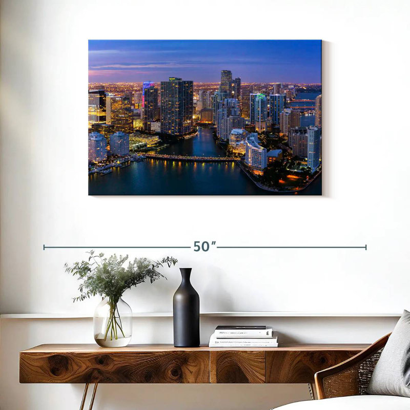 Humeur au crépuscule Sirci Miami, H 24 po x l 36 po