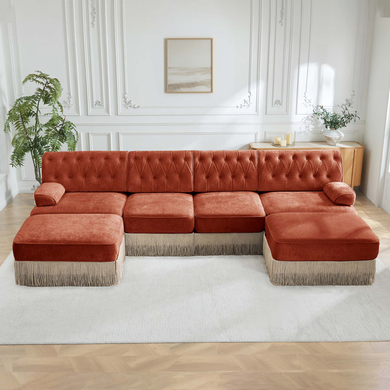 Canapé modulaire Premium Cloud, Velours - brun