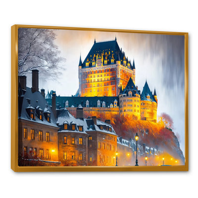 «Chateau Frontenac in Winter V», reproduction sur toile