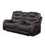 Braylon Synthetic Leather Recliner Loveseat With Cupholder Console