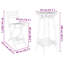  Ensemble de bar extérieur pliable en bambou naturel