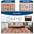 9x18 Vintage Outdoor Rugs Waterproof Patio Rugs Indoor Outdoor Medallion Reversible Mat Foldable Lightweight Plastic Straw Carpet for Deck, Picnic, Porch, Camper, Balcony, Beach, Terracotta-1522839003-1522839000