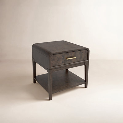 Sixto Burlwood Storage End Table