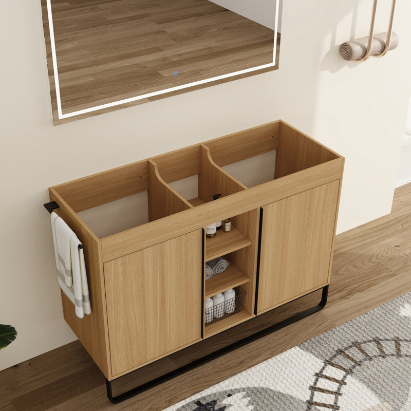 Zarnby 48'' Freestanding Double Bathroom Vanity Base Only