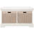 Modern Landers 32'' Pine Storage Bench – Farmhouse Entryway Seat with Cushion and 2 Basket Drawers-441748977