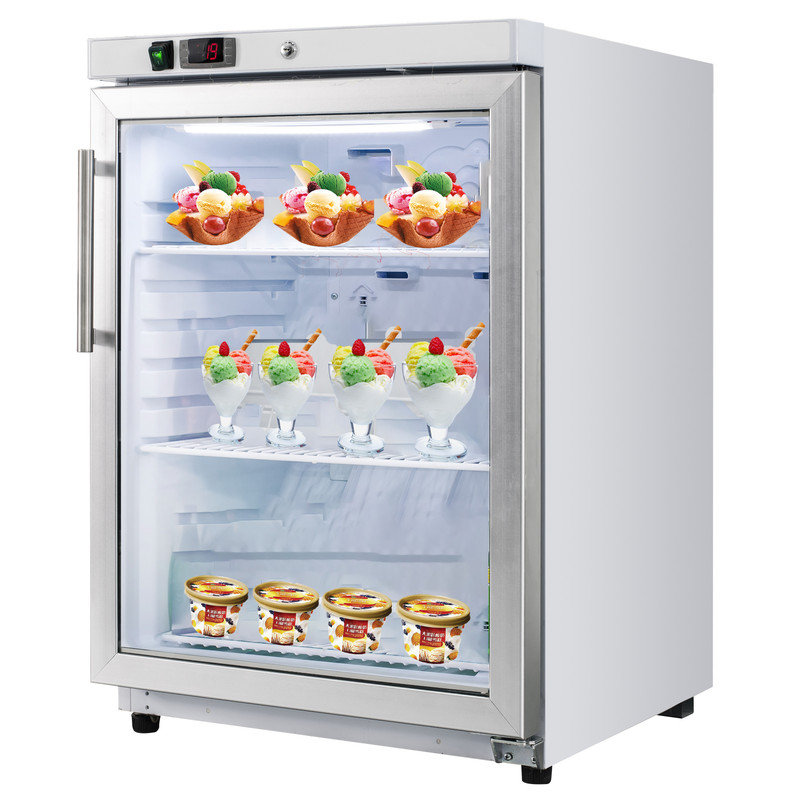 VITLIFE Commercial Reach-in Refrigerator, Glass Door, 4CF, 33°F to 41°F, 4