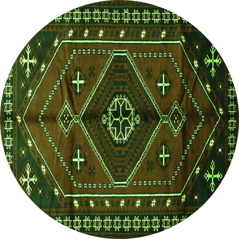 Performance Oriental Indoor Rug, Round 6'