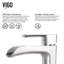 Lavabo de salle de bain vasque rond en verre avec robinet H 11 po L 17 po x l 17 po x H 6 po Giovanni Titanium-2090593649-2090593644