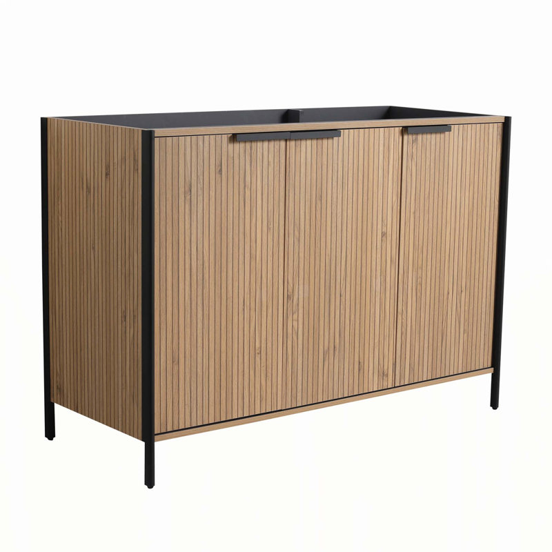 Meuble-lavabo autoportant élégant avec des caractéristiques avancées pour un rangement optimal