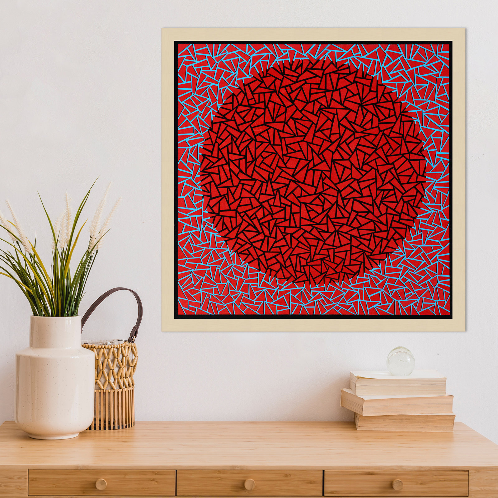 Gods Navel by Alex Dunn, Brown, 21" H x 21" W x 1" D