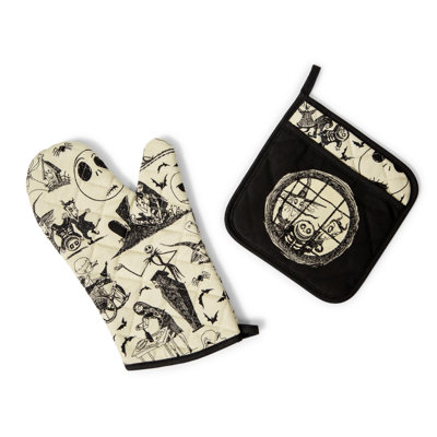 Ukonic Cotton Potholder & Oven Mitt Set