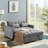 Ornella Modern 4 in1 Loveseat Sofa Bed with Armrests & Storage Pockets-118564483