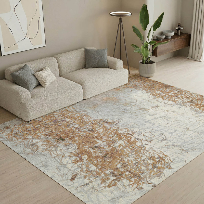 Tapis décontracté de qualité supérieure Mayfield AMF2449, Cuivre, 5 pi x 7 pi 6 po