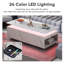 Table basse moderne en marbre 47 po avec station de charge-312171884