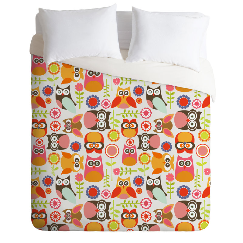 Housse de couette Deepak Cute Little Owls, Housse de couette pour grand lit