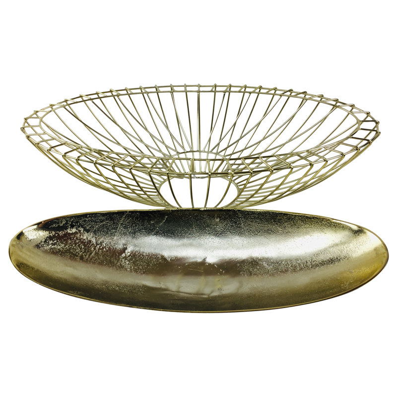Boylan Metal Decorative Bowl 1, Gold