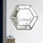 20” x 18” Hexagon Wall Mirror with Contemporary Glass Design, Home Decor Accent Mirror for Living Room, Entryway, Bedroom, Vertical or Horizontal-21281895