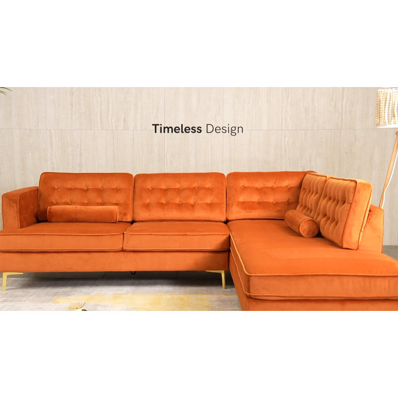 Addilynn 2 - Piece Velvet Sectional
