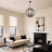 Black 4 - Light Globe Orb Globe Chandelier