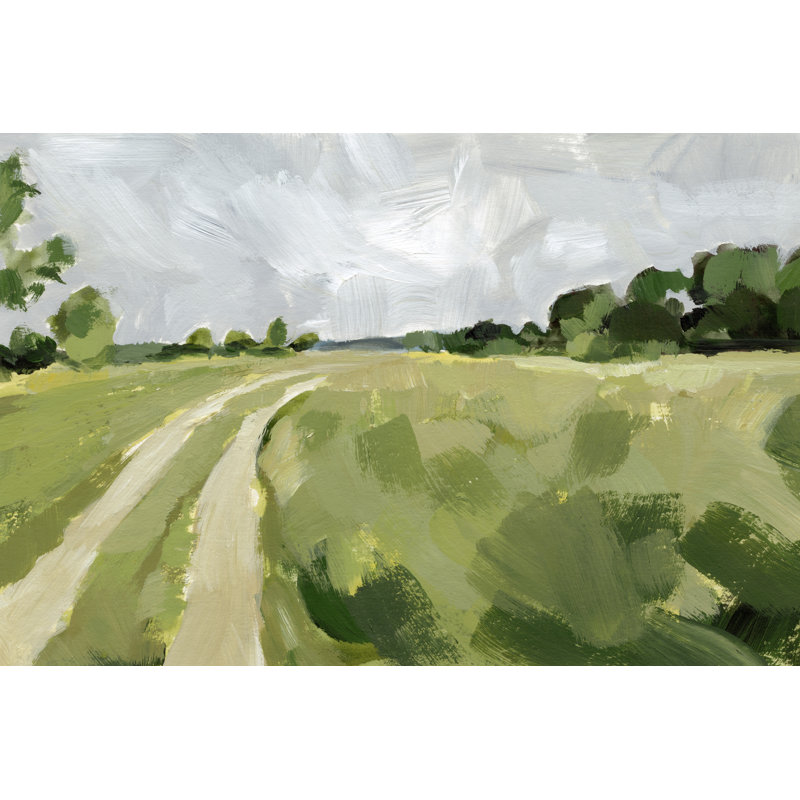 Meadow Trail I by Victoria Barnes - Wrapped Canvas Painting, 30cm H x 46cm W