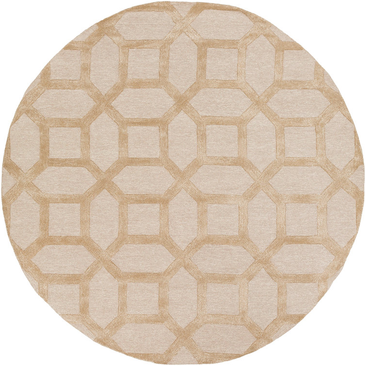 Wyble Hand Tufted Geometric Indoor Rug