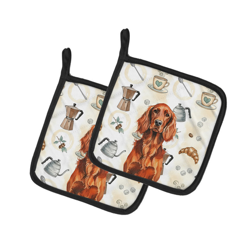 Paire de porte-casseroles Irish Setter Coffee Bar
