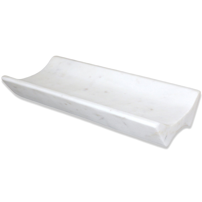Centre de table en marbre blanc