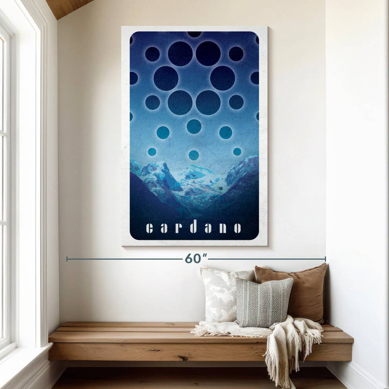 Logo Tergel Crypto-monnaie Cardano IV, H 51 po x l 34 po