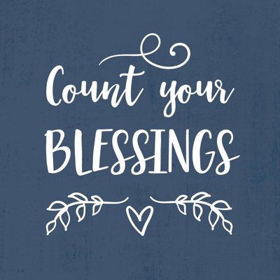 Count Blessings - Wrapped Canvas Print