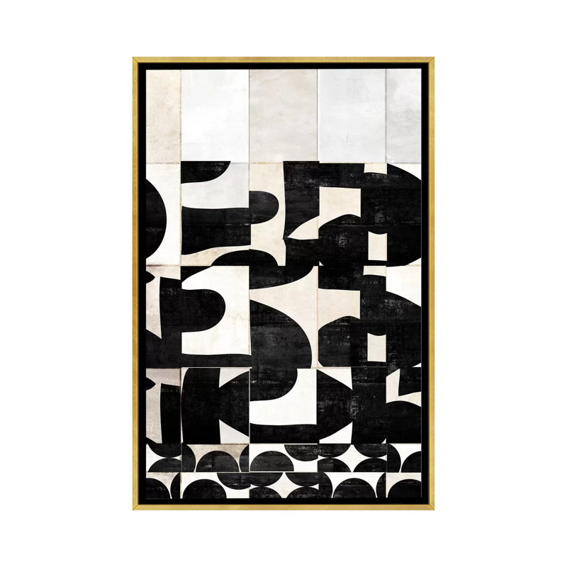 Scramble par Nikki Chu - impression, H 26 po x l 18 po x 1,5 po, Encadrement doré