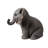 Sitting Baby Elephant W/Trunk Up