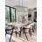 Narvel 8 - Light Iron Dimmable Kitchen Island Square / Rectangle Chandelier
