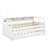 Twin XL Wood Daybed With 2 Trundles, 3 Storage Cubbies, 1 Light For Free And USB-1429938328