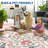 Garden-Inspired Butterfly Washable Area Rug, Stain Resistant Soft Floor Cover for Living Room Bedroom Dining Room-755549078-755549071