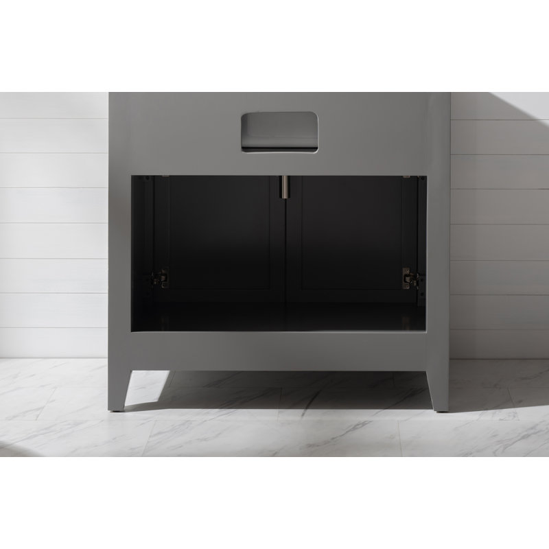 Ensemble de meuble-lavabo simple 35 po, Gris
