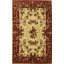 Tapis indien en laine fait à la main 6 x 8 po