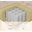 Chaise longue capitonnée à boutons, beige