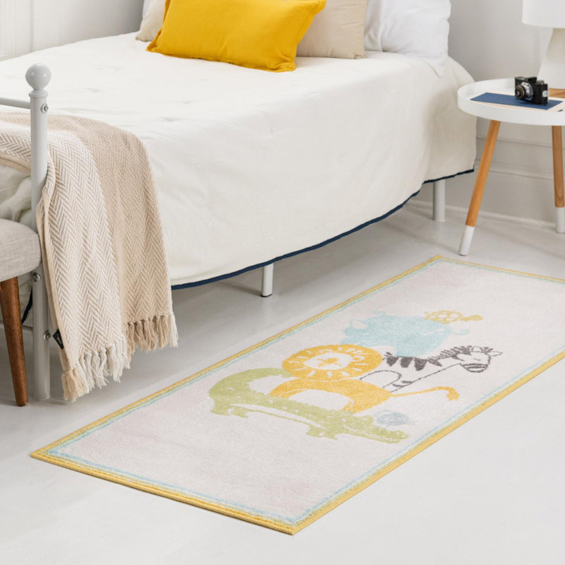 Rectangle Polypropylene Plastic Rug, Runner 2'2" x 6'
