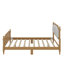 Structure de lit de style traditionnel avec tête de lit tapissier capitonnée-1873012124-1873012115