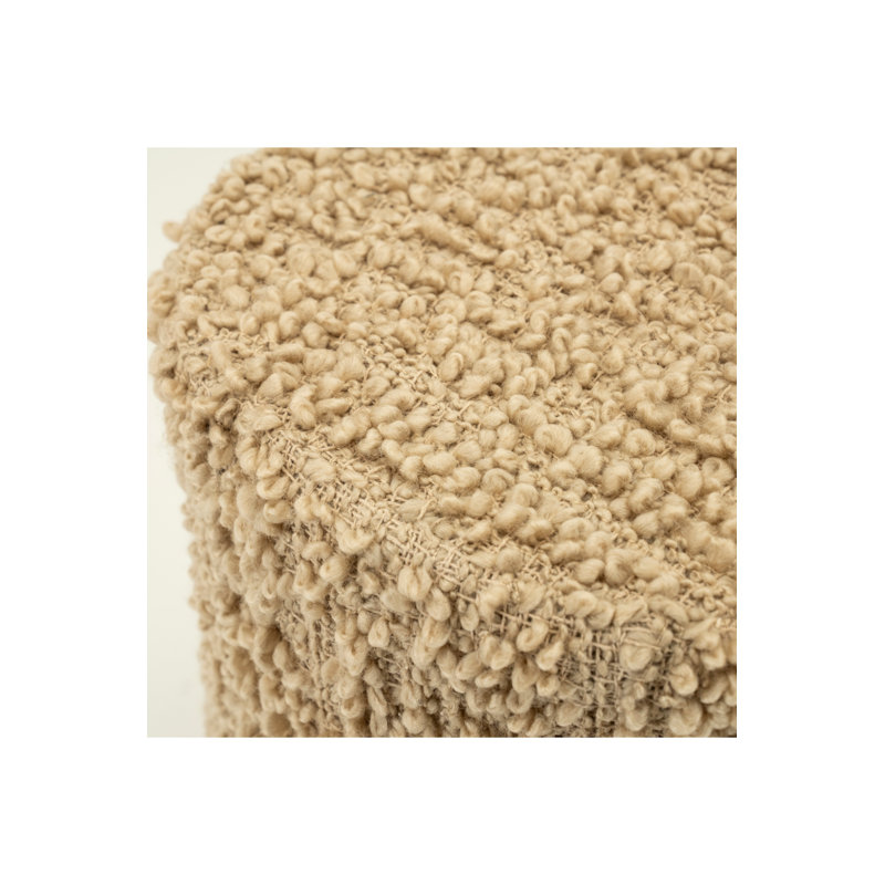 Accent Stool Upholstered Accent Stool, Taupe