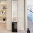 LED Dressing Mirror Cabinet with Adjustable Brightness,Multi-Layer Storage-579075264