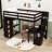Helson Kids Twin 6 Drawers Wood Loft Bed with Built-in Desk and Shelves-929339650