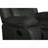 Global United Transitional Leather-Air Reclining Loveseat