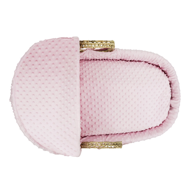 Moses Basket with Bedding with Mattress, Pink