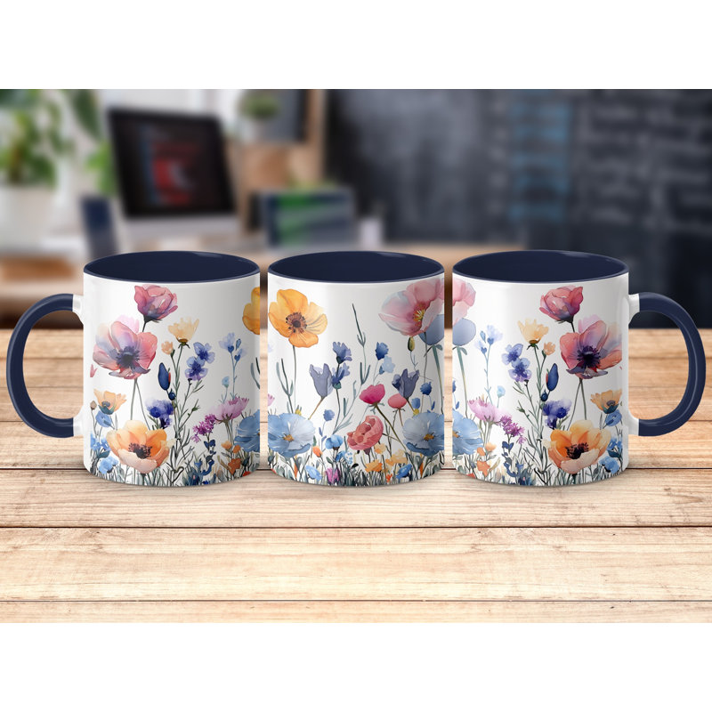Ceramic Coffee Mug, Navy