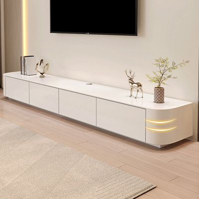 Beige Solid Manufactured Wood TVStands