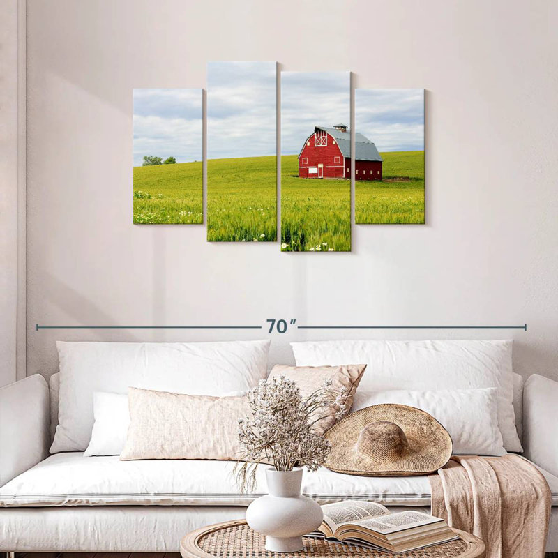 Lilie Palouse Farm Barn, 27" H x 43" W