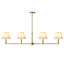 Costa Wrought Iron 4-Light Linear Chandelier-40181865