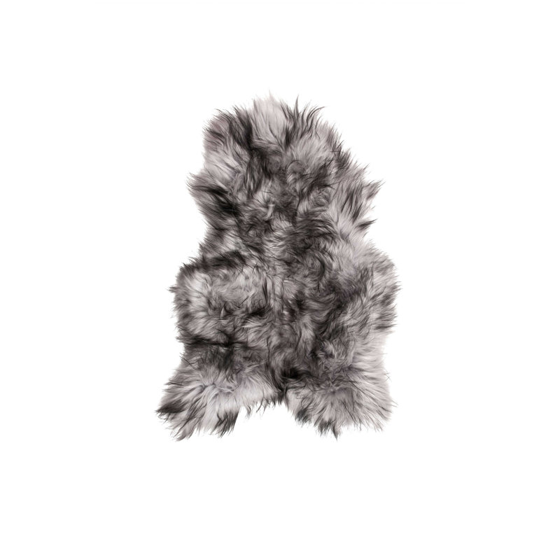Tapis argenté à imprimé animalier métallique